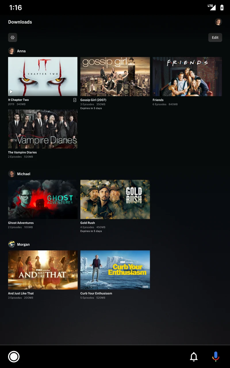GGTV app screen